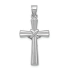 FJC Finejewelers 14k White Gold Reversible Crucifixcross Charm