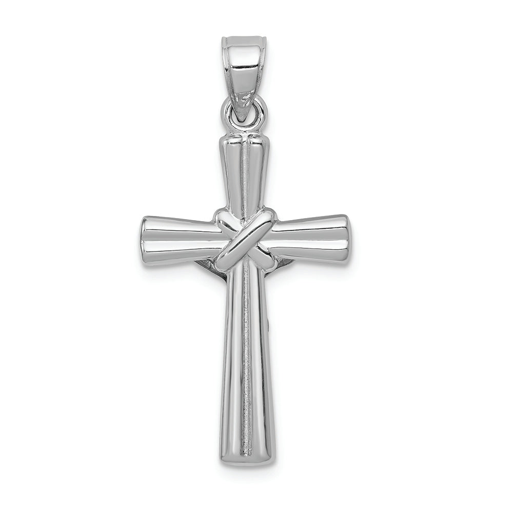 FJC Finejewelers 14k White Gold Reversible Crucifixcross Charm