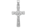 FJC Finejewelers 14k White Gold Reversible Crucifixcross Charm