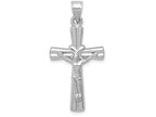 FJC Finejewelers 14k White Gold Reversible Crucifixcross Charm