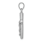 FJC Finejewelers 14k White Gold Reversible Crucifixcross Charm