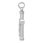 FJC Finejewelers 14k White Gold Reversible Crucifixcross Charm