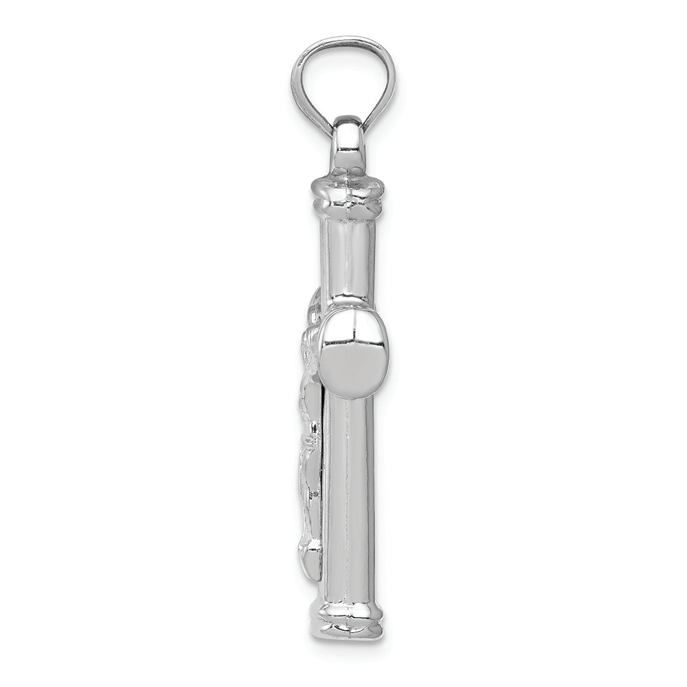 FJC Finejewelers 14k White Gold Reversible Crucifixcross Charm