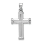 FJC Finejewelers 14k White Gold Reversible Crucifixcross Charm
