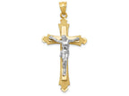 FJC Finejewelers 14k Two-tone Gold Crucifix Charm