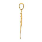 FJC Finejewelers 14k Yellow Gold Bright Cut Dragonfly Charm
