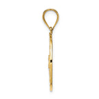 FJC Finejewelers 14k Yellow Gold Fancy Filigree Bright Cut Charm