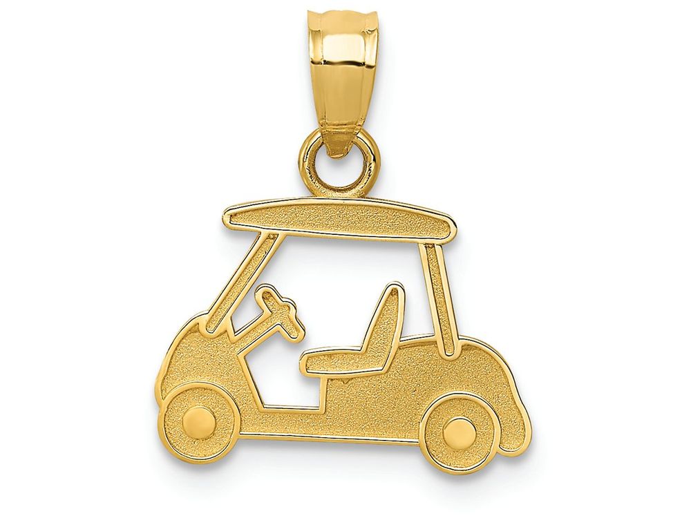 FJC Finejewelers 14k Yellow Gold Golf Cart Charm
