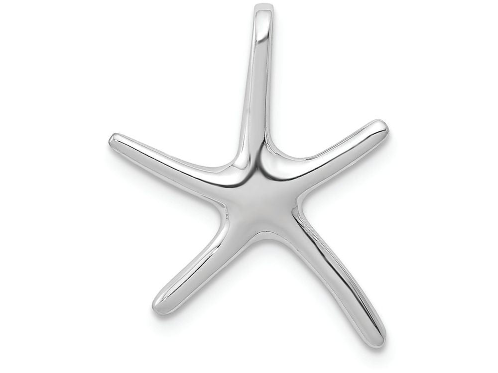 FJC Finejewelers 14k White Gold White Dancing Starfish Hidden Bail Charm