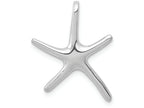 FJC Finejewelers 14k White Gold White Dancing Starfish Hidden Bail Charm