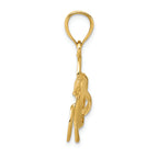FJC Finejewelers 14k Yellow Gold Open Turtle Charm