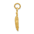 FJC Finejewelers 14k Yellow Gold Fleur De Lis Crown Charm