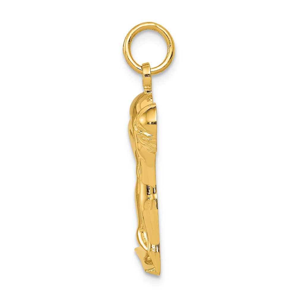 FJC Finejewelers 14k Yellow Gold Swimmer Diver Charm
