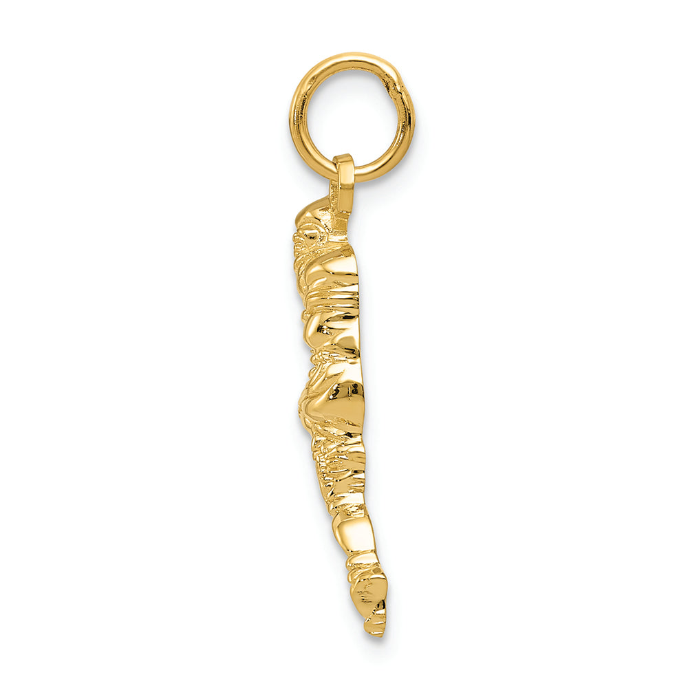 FJC Finejewelers 14k Yellow Gold Football Player Charm