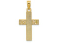FJC Finejewelers 14k Yellow Gold Rn Cross Charm