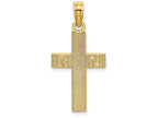 FJC Finejewelers 14k Yellow Gold Rn Cross Charm