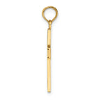 FJC Finejewelers 14k Yellow Gold Rn Caduceus Cross Charm