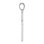 FJC Finejewelers 14k White Gold Flat Cross with Square Tips Charm