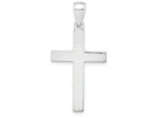 FJC Finejewelers 14k White Gold Flat Cross with Square Tips Charm