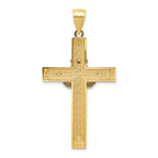 FJC Finejewelers 14k Two-tone Gold Claddagh Cross Charm