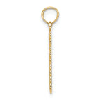 FJC Finejewelers 14k Yellow Gold Budded Cross Charm