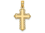 FJC Finejewelers 14k Yellow Gold Budded Cross Charm