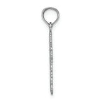 FJC Finejewelers 14k White Gold Cross with Lace Trim Center Charm