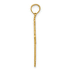 FJC Finejewelers 14k Yellow Gold Passion Cross Charm