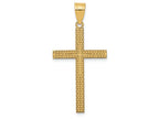 FJC Finejewelers 14k Yellow Gold Bright Cut Latin Cross Charm