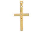 FJC Finejewelers 14k Yellow Gold Bright Cut Latin Cross Charm