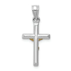 FJC Finejewelers 14k Two-tone Gold Hollow Crucifix Charm