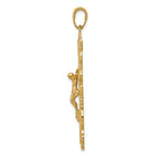 FJC Finejewelers 14k Yellow Gold Crucifix Charm