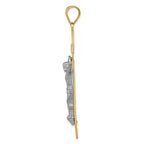 FJC Finejewelers 14k Two-tone Gold Inri Crucifix Charm