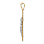 FJC Finejewelers 14k Two-tone Gold Inri Crucifix Charm