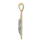 FJC Finejewelers 14k Two-tone Gold Inri Crucifix Charm