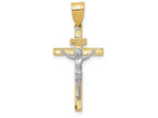 FJC Finejewelers 14k Two-tone Gold Inri Crucifix Charm