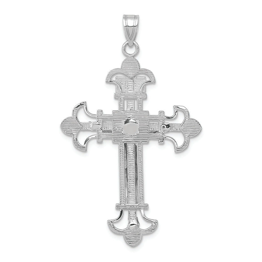 FJC Finejewelers 14k White Gold Inri Crucifix Charm