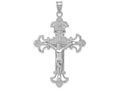 FJC Finejewelers 14k White Gold Inri Crucifix Charm