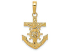 FJC Finejewelers 14k Yellow Gold Mariners Crucifix Charm