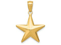FJC Finejewelers 14k Yellow Gold Polished 3d Star Charm