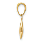 FJC Finejewelers 14k Yellow Gold Small Polished 3d Star Charm