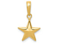 FJC Finejewelers 14k Yellow Gold Small Polished 3d Star Charm