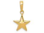 FJC Finejewelers 14k Yellow Gold Small Polished 3d Star Charm