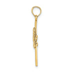 FJC Finejewelers 14k Yellow Gold Praying Girl Cross Charm