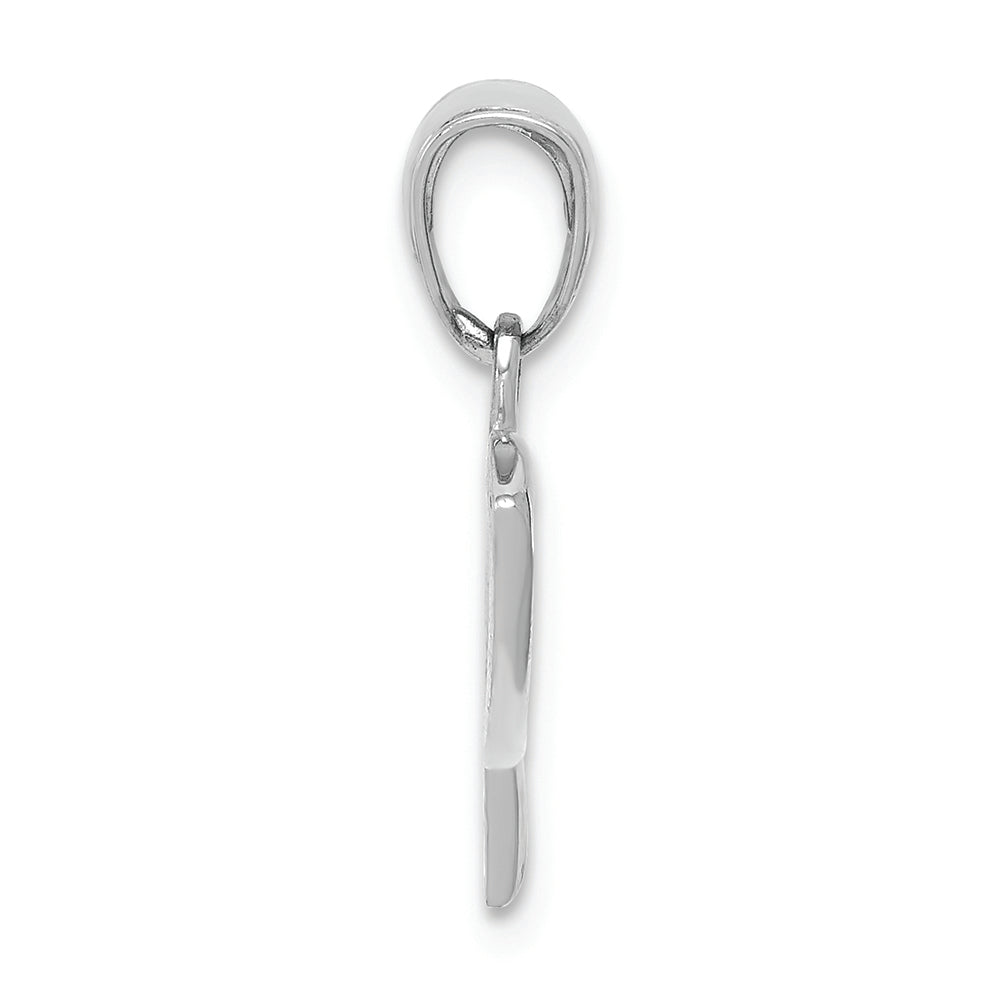 FJC Finejewelers 14k White Gold Christian Fish Charm