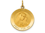 FJC Finejewelers 14k Yellow Gold Our Lady Of Sorrows Medal Charm