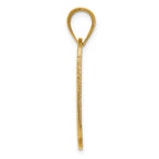 FJC Finejewelers 14k Yellow Gold Polished Cross Cut-out Charm