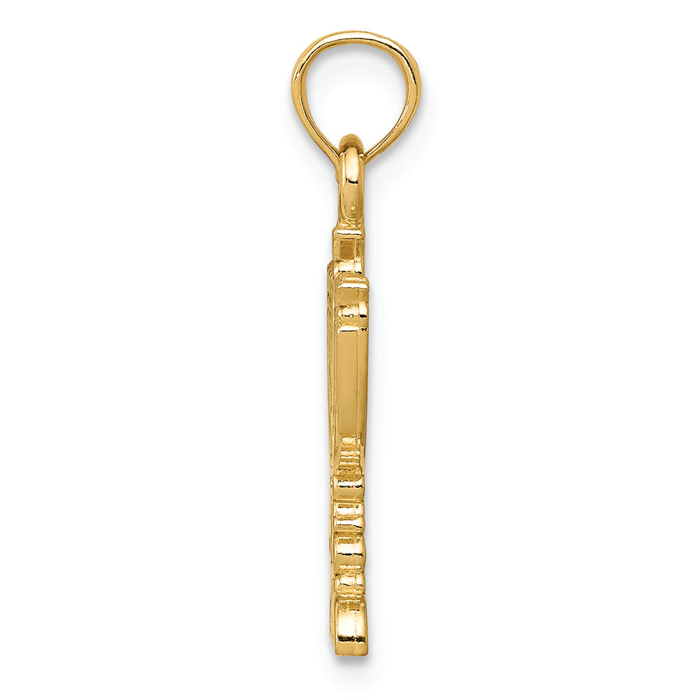 FJC Finejewelers 14k Yellow Gold Menorah Charm