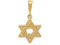 FJC Finejewelers 14k Yellow Gold Jewish Star Charm