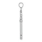 FJC Finejewelers 14k White Gold White Key with Key To My Heart Charm